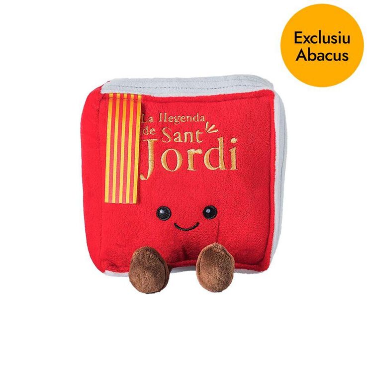 Abacus — Sant Jordi — "La llegenda de Sant Jordi" book plush — the campaign’s nod to the book-giving tradition.