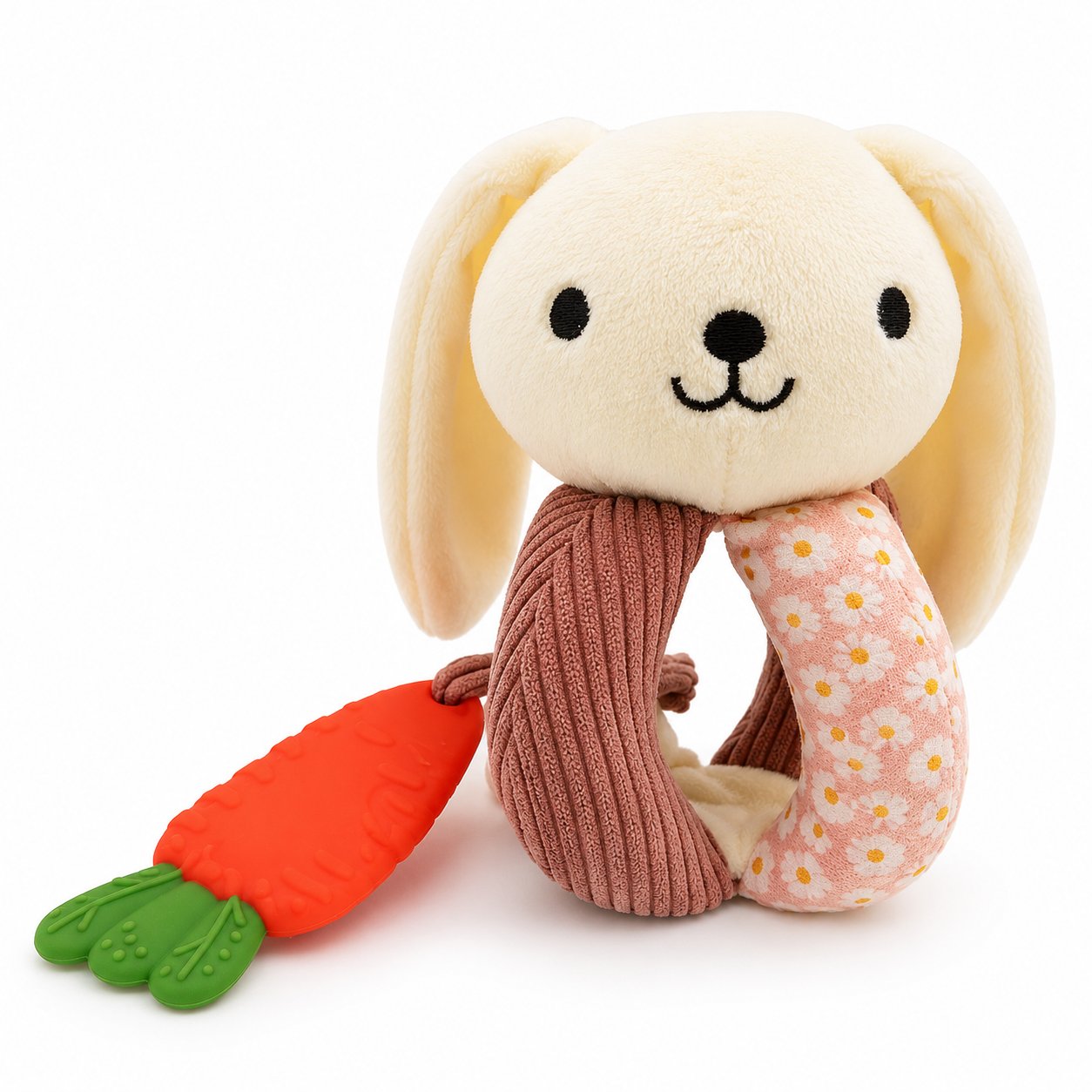 Petit Bo — Ring rattle with silicone teether.